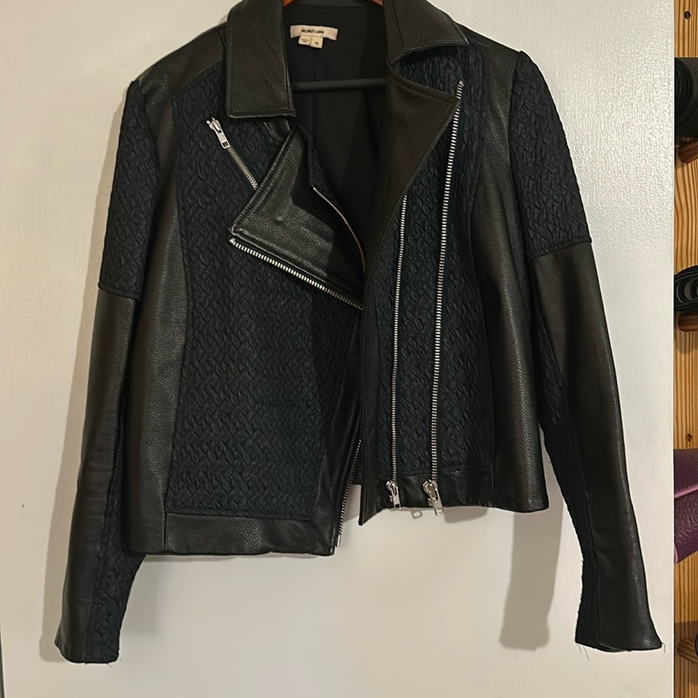 Helmut Lang vegan leather jacket